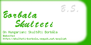 borbala skulteti business card