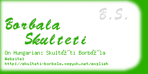 borbala skulteti business card